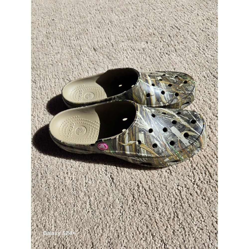 Crocs Classic Clogs Realtree Max-4 Camo Slip On Shoes Womens Size 8